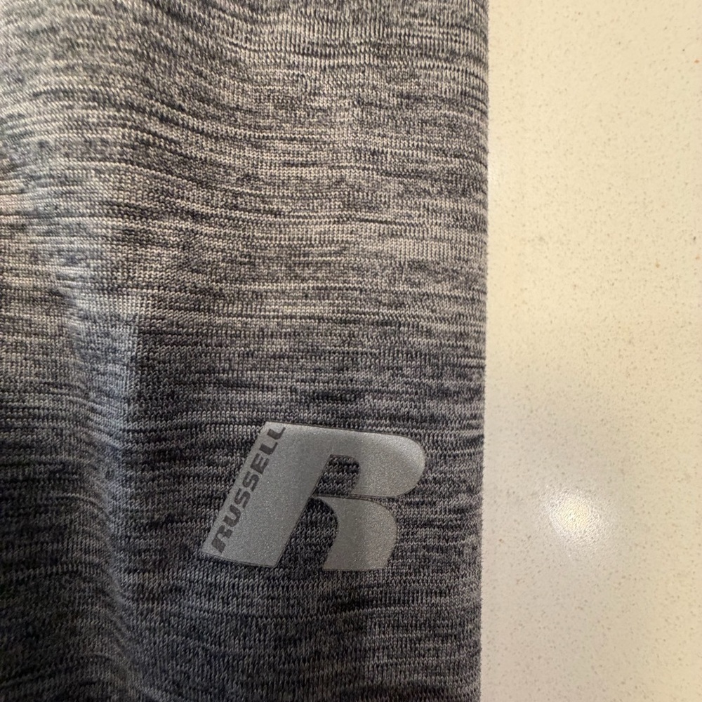 Russell Athletic Heather Gray Logo Pullover XL - Picture 4 of 7